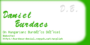 daniel burdacs business card